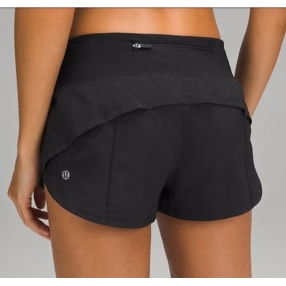 lululemon athletica Pants - Lululemon Speed Up Low Rise Shorts Black 2" Inseam Size 4 Mini Running Vintage